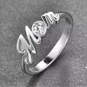 Sterling Silver 'Mom' Ring
